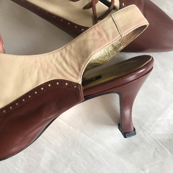 Escada Vintage Oxford Heels sz 8.5 - Picture 12 of 13